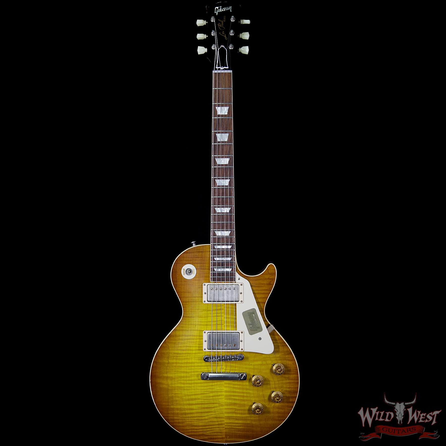 gibsoncs-r8-icetea-62115-f__wwg.jpg 2016 Gibson Custom Shop Standard Historic 1958 Reissue R8 Les Paul Aged Ice Tea 8.65 Pounds - Image 4