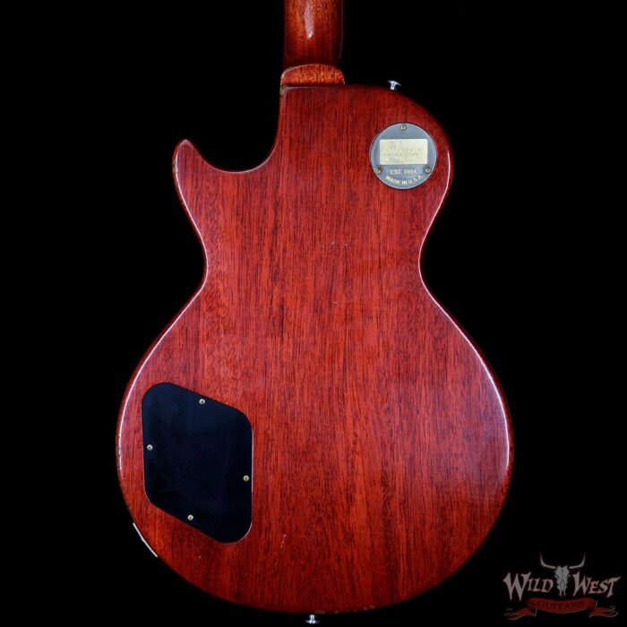 2016 Gibson Custom Shop Standard Historic 1958 Les Paul R8 Aged Flame Top Ice Tea 8.6 Pounds - Image 7