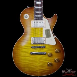 2016 Gibson Custom Shop Standard Historic 1958 Les Paul R8 Aged Flame Top Ice Tea 8.6 Pounds - Image 3