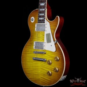 2016 Gibson Custom Shop Standard Historic 1958 Les Paul R8 Aged Flame Top Ice Tea 8.6 Pounds - Image 2