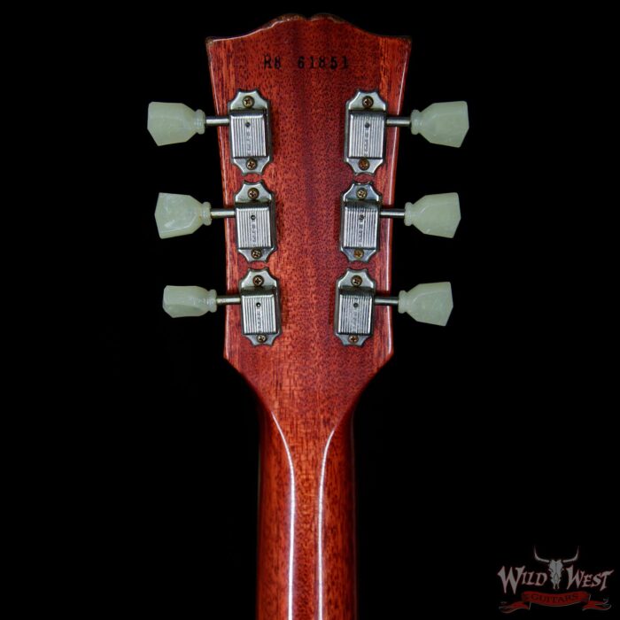 2016 Gibson Custom Shop Standard Historic 1958 Les Paul R8 Aged Flame Top Ice Tea 8.6 Pounds - Image 10