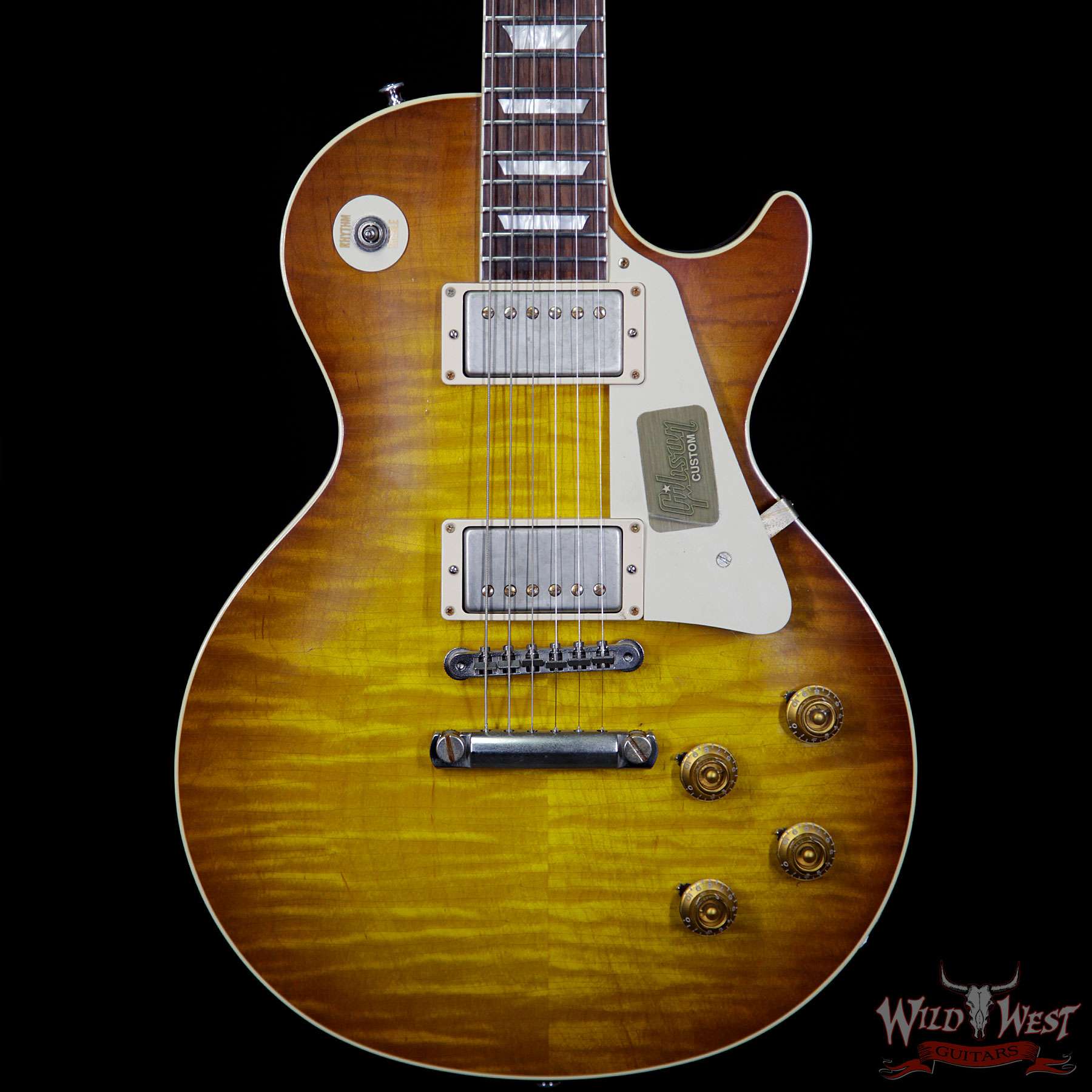 gibsoncs-r8aged-icetea-62296-bf__wwg.jpg 2017 Gibson Custom Shop Standard Historic 1958 Reissue R8 Les Paul Aged Ice Tea 8.55 Pounds - Image 3