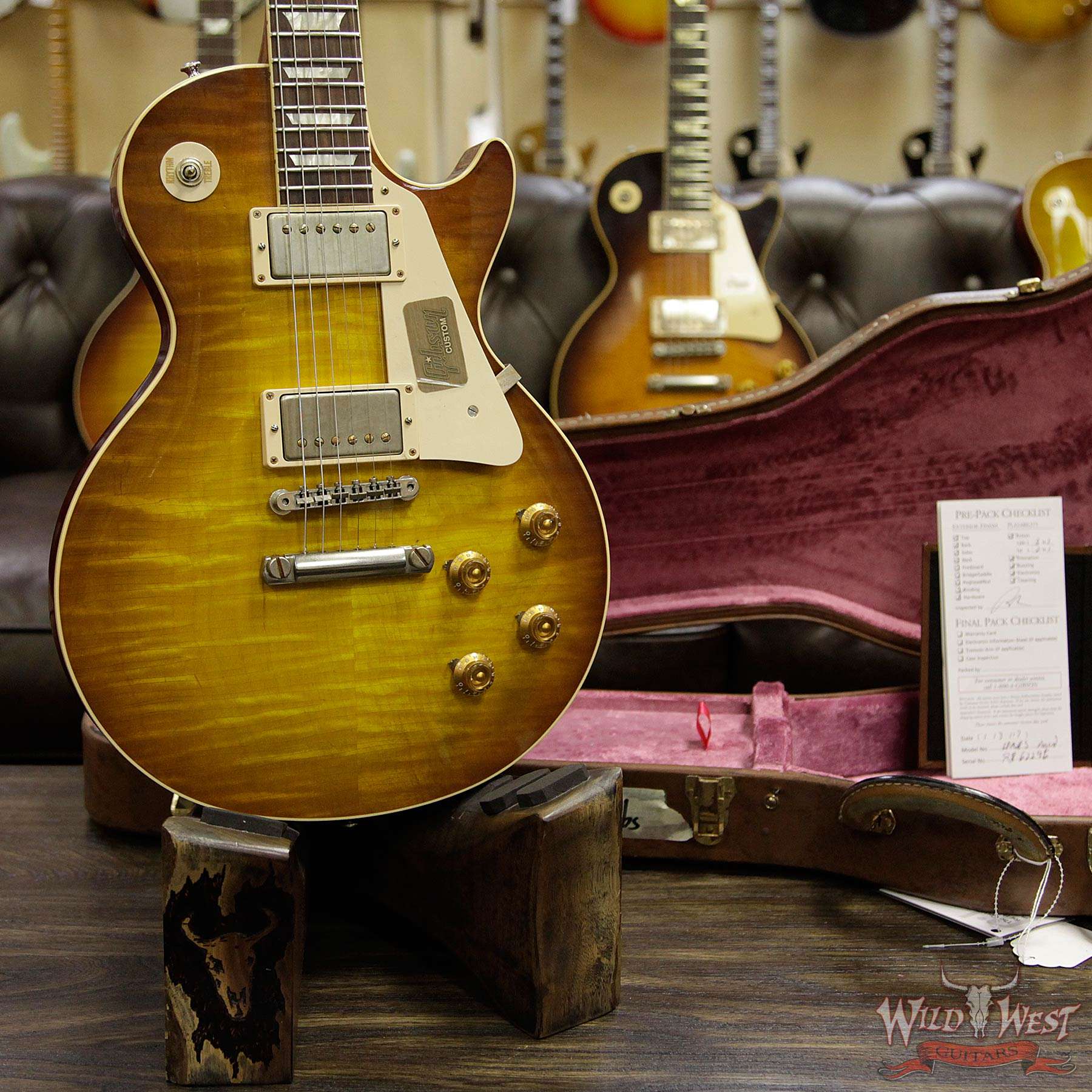 gibsoncs-r8aged-icetea-62296-d2__wwg.jpg 2017 Gibson Custom Shop Standard Historic 1958 Reissue R8 Les Paul Aged Ice Tea 8.55 Pounds - Image 12