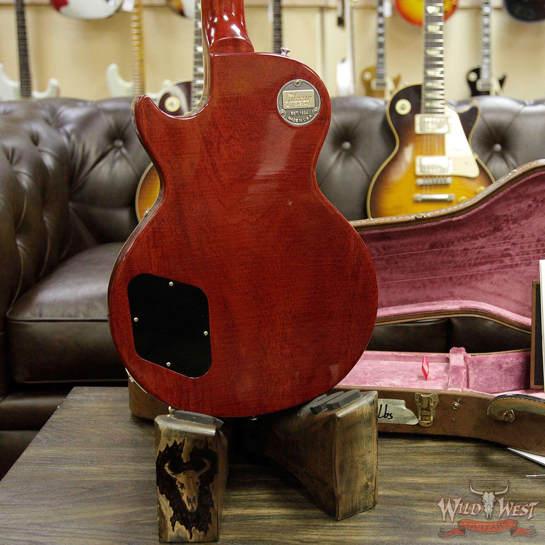 gibsoncs-r8aged-icetea-62296-d4__wwg.jpg 2017 Gibson Custom Shop Standard Historic 1958 Reissue R8 Les Paul Aged Ice Tea 8.55 Pounds - Image 14