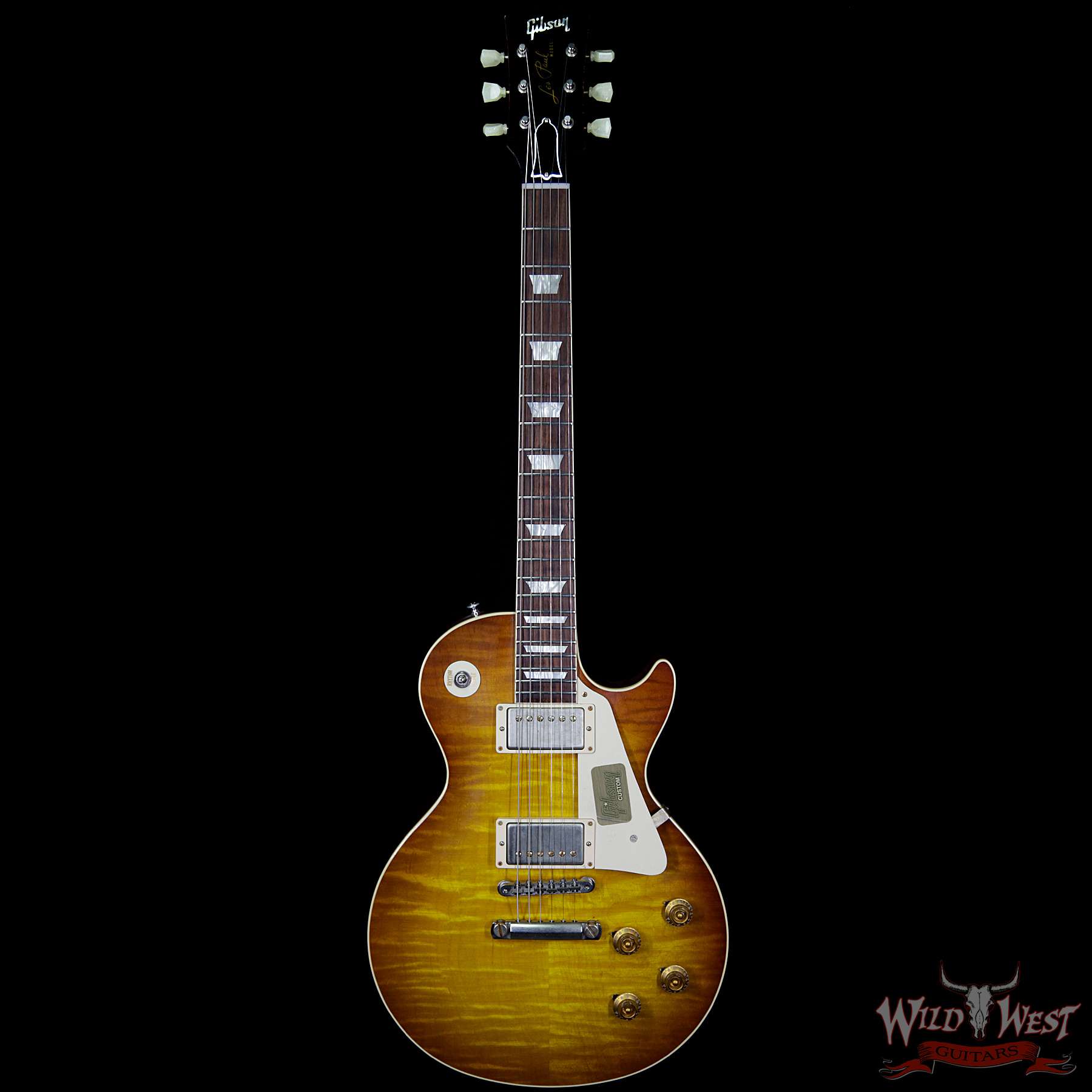 gibsoncs-r8aged-icetea-62296-f__wwg.jpg 2017 Gibson Custom Shop Standard Historic 1958 Reissue R8 Les Paul Aged Ice Tea 8.55 Pounds - Image 4