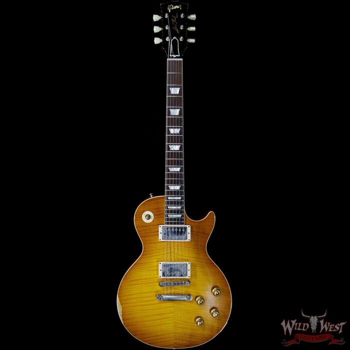 Gibson Custom Shop Historic 1959 Les Paul Aged Hand Selected Killer Top Brazilian Rosewood Board Dirty Lemon 8.40 LBS - Image 4