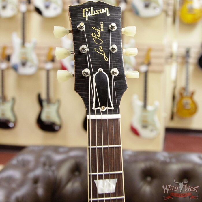 Gibson Custom Shop Historic 1959 Les Paul Aged Hand Selected Killer Top Brazilian Rosewood Board Dirty Lemon 8.40 LBS - Image 7