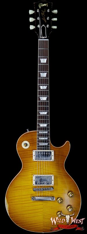 Gibson Custom Shop Historic 1959 Les Paul Aged Hand Selected Killer Top Brazilian Rosewood Board Dirty Lemon 8.40 LBS