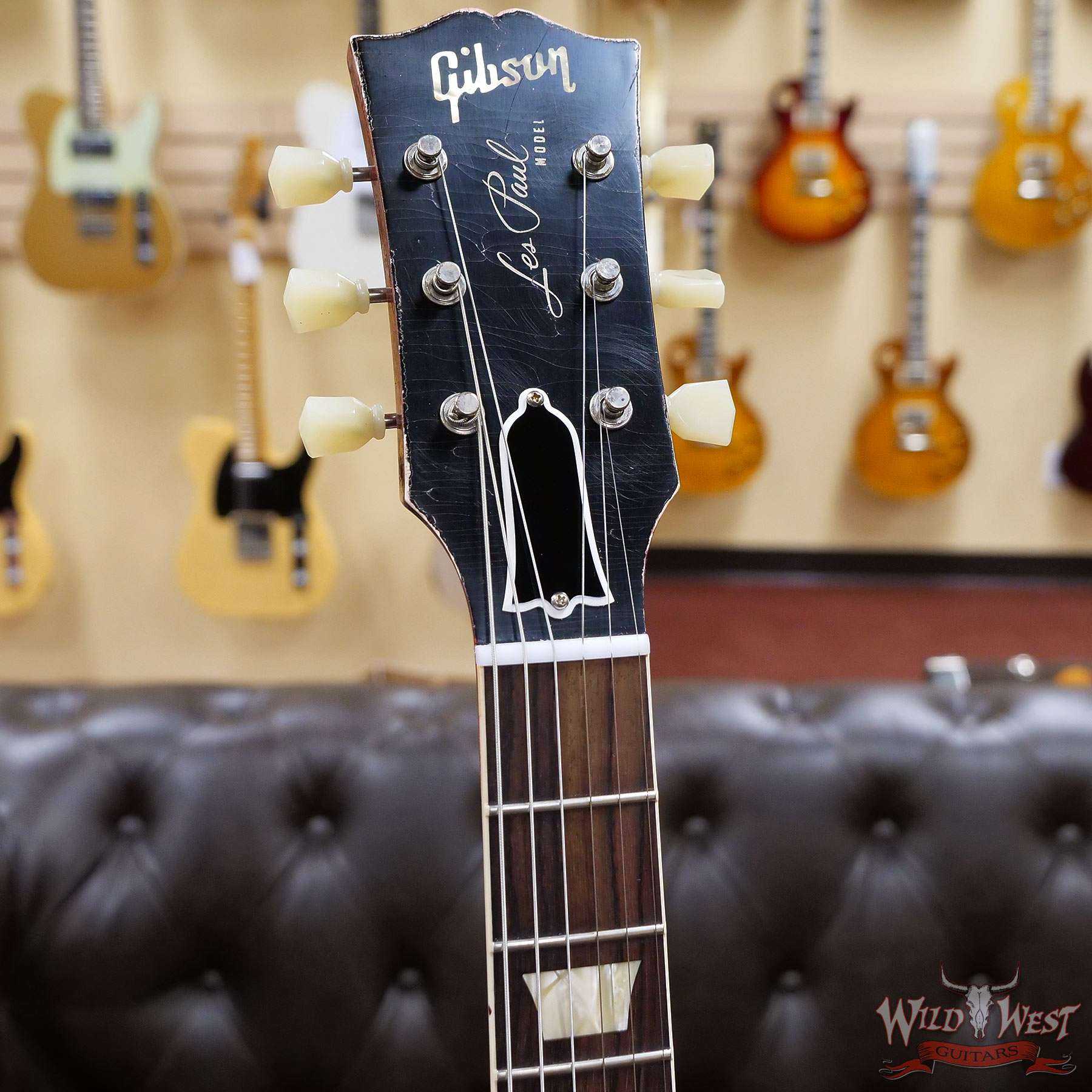 gibsoncs-r9ha-993925-hf__wwg.jpg Gibson Custom Shop M2M Hand Selected Kill Top 60th Anniversary 1959 Les Paul Standard Heavy Aged Dirty Lemon Fade 8.60 lbs - Image 7