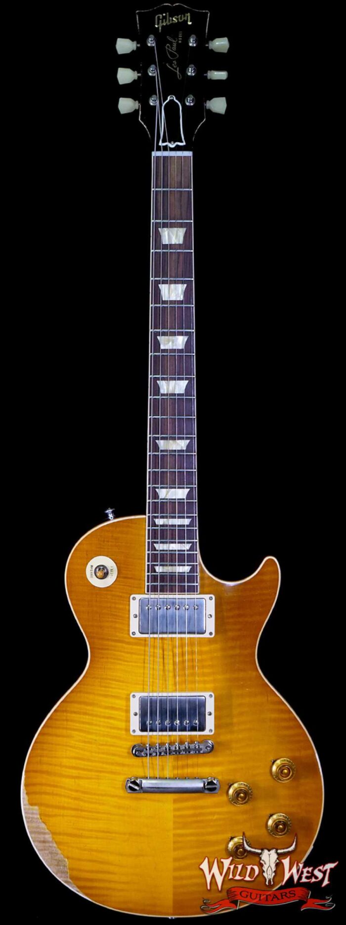Gibson Custom Shop M2M Hand Selected Kill Top 60th Anniversary 1959 Les Paul Standard Heavy Aged Dirty Lemon Fade 8.60 lbs - Image 1