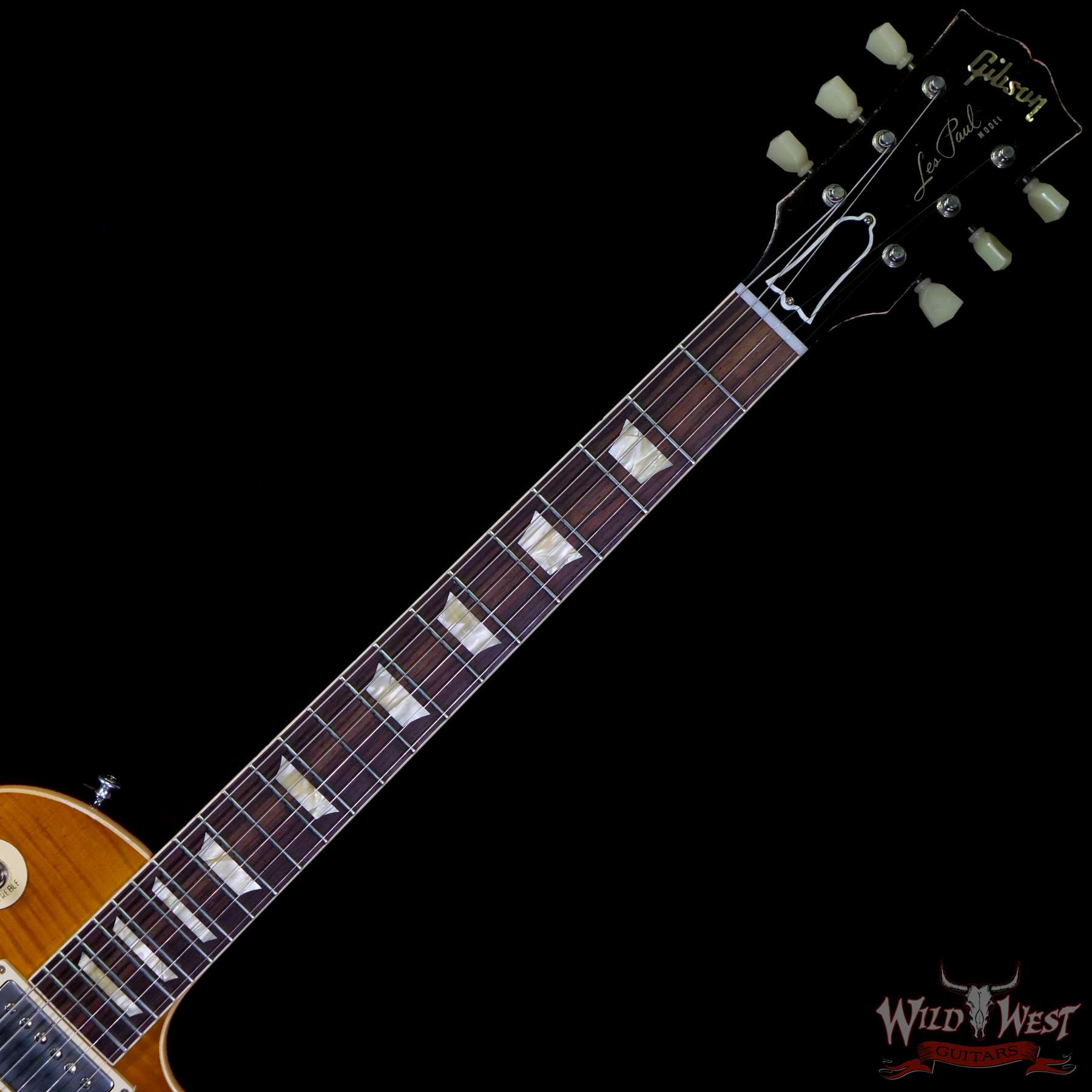 gibsoncs-r9ha-993925-nf__wwg.jpg Gibson Custom Shop M2M Hand Selected Kill Top 60th Anniversary 1959 Les Paul Standard Heavy Aged Dirty Lemon Fade 8.60 lbs - Image 4