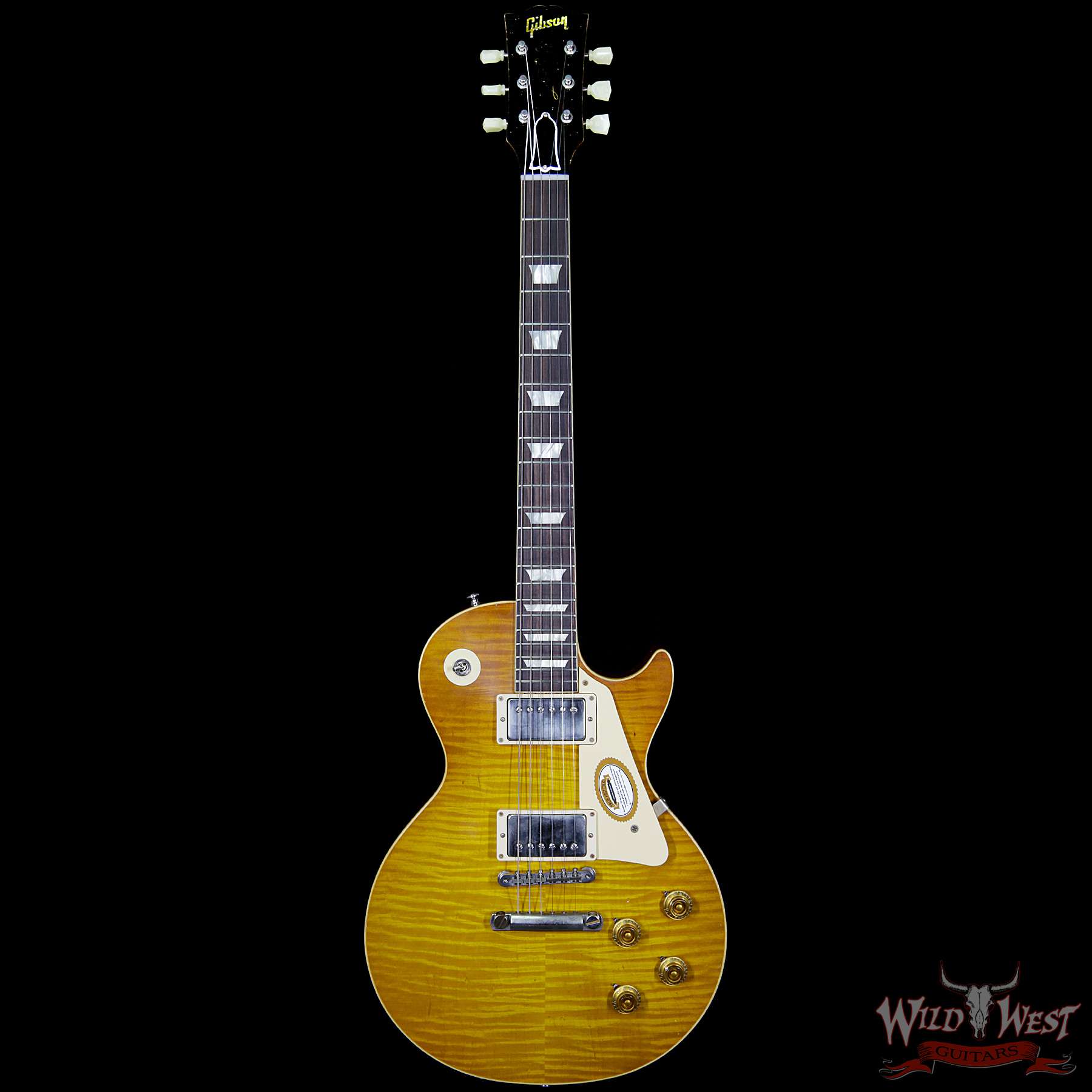 gibsoncs-ricknielson-040-f__wwg.jpg Gibson Custom Shop True Historic Rick Nielsen’s 1959 Les Paul Replicated Aged Amber Burst - Image 5