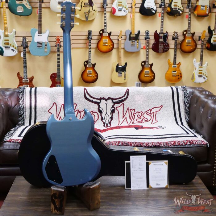 Gibson Custom Shop Murphy Lab 1964 SG Standard Maestro Vibrola Ultra Light Aged Pelham Blue - Image 9