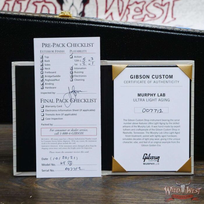 Gibson Custom Shop Murphy Lab 1964 SG Standard Maestro Vibrola Ultra Light Aged Pelham Blue - Image 12