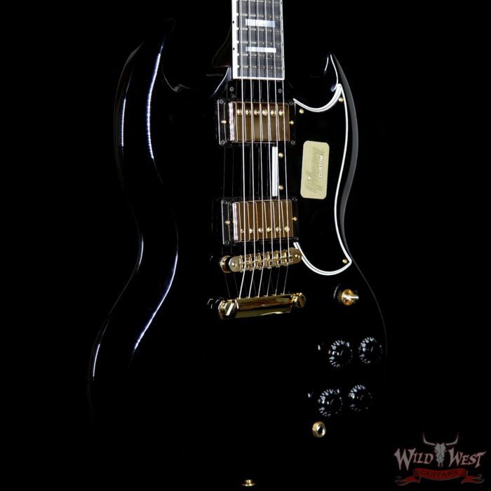 2018 Gibson Custom Shop SG Custom Ebony 6.6 Pounds Limited 1 of 300 7.7 Lbs - Image 4