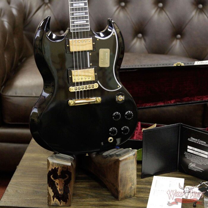 2018 Gibson Custom Shop SG Custom Ebony 6.6 Pounds Limited 1 of 300 7.7 Lbs - Image 13