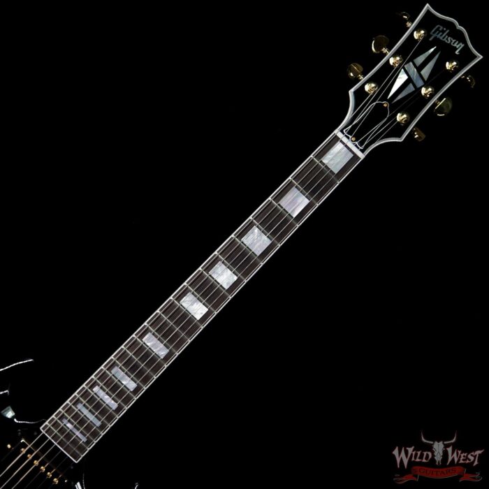 Gibson Custom Shop SG Custom 2-Pickup Ebony Fingerboard Gloss Ebony (Black) - Image 3