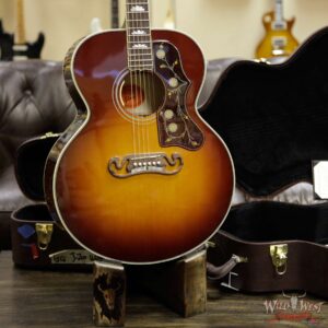 Gibson Custom Shop SJ-200 Flame Maple Side Back & Neck Rosewood Board Wildfire Burst - Image 12