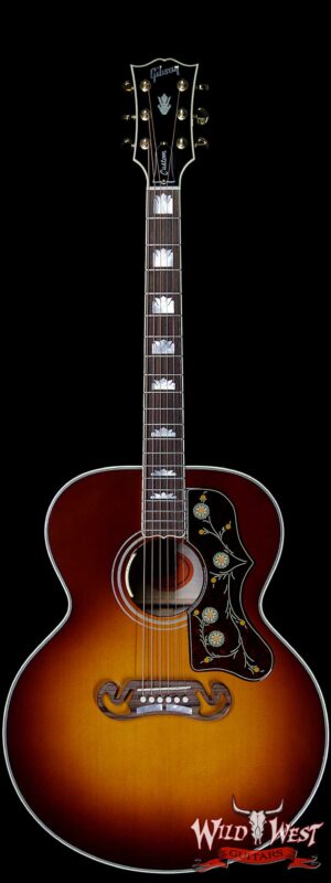Gibson Custom Shop SJ-200 Flame Maple Side Back & Neck Rosewood Board Wildfire Burst