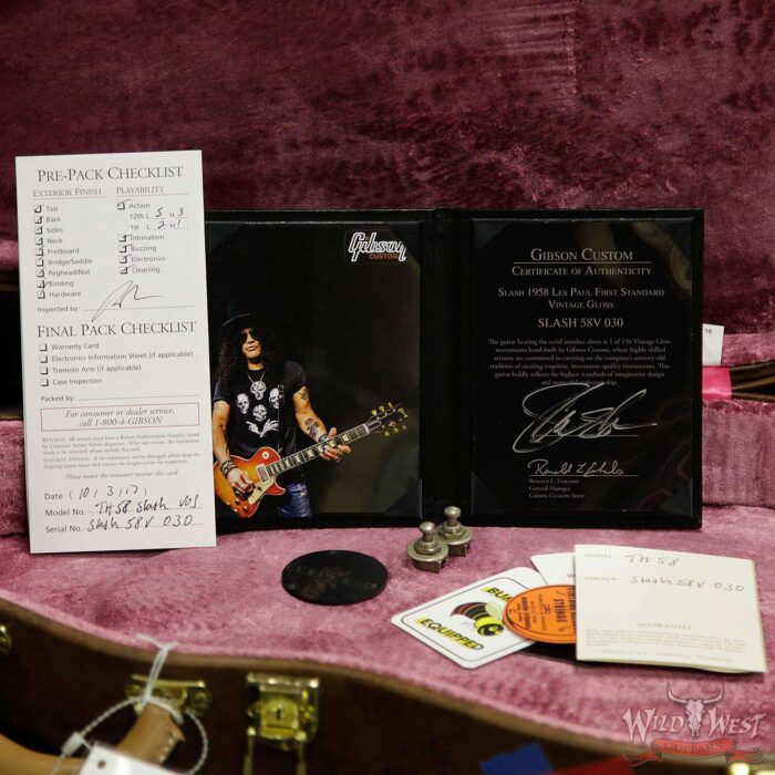 Gibson Custom Shop Slash 1958 Les Paul First Standard #8 3096 Replica #30 of 150 LTD VOS 8.85 Lbs - Image 16