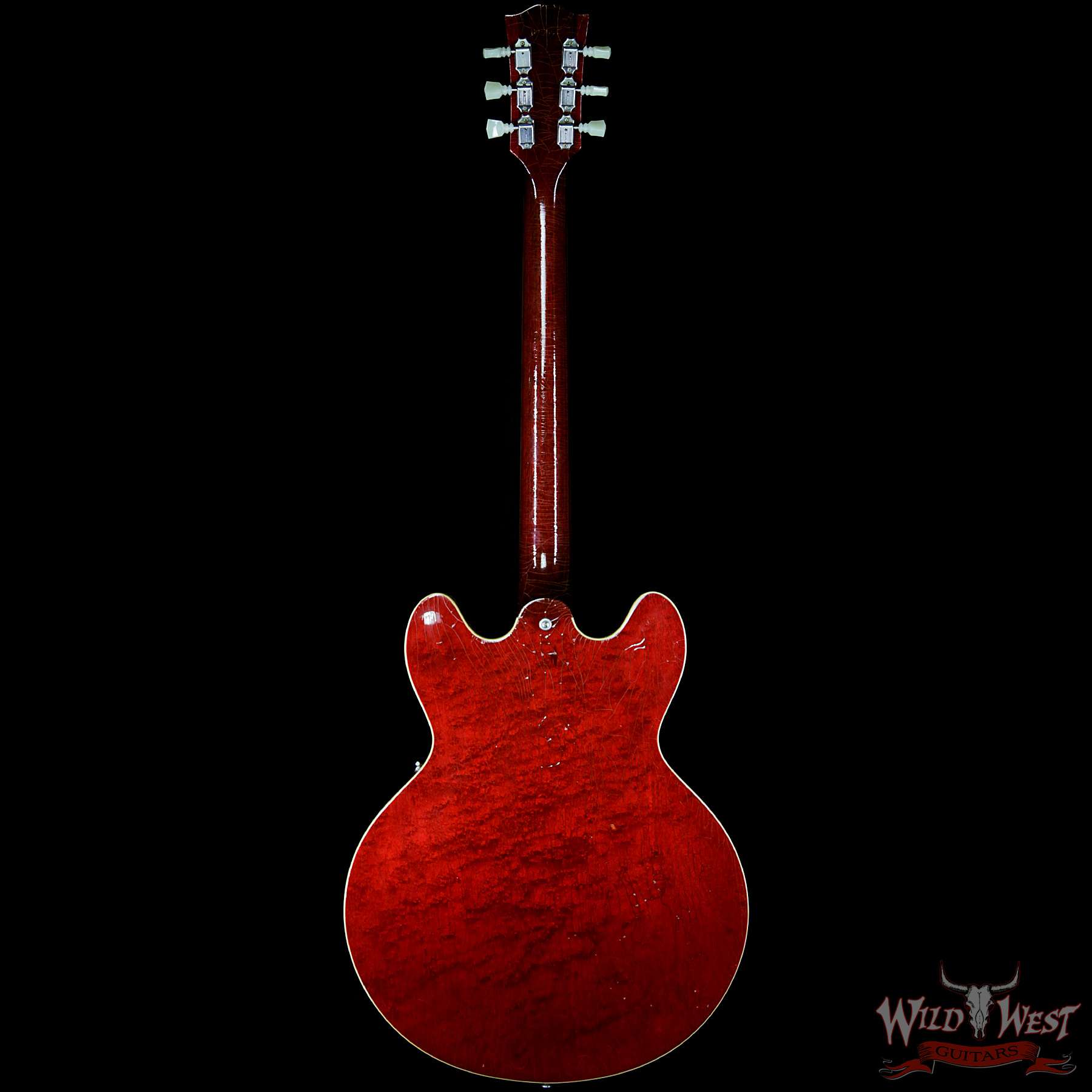 gibsonmemphis-1963es-335tdc-aged-cherry-870057-b__wwg.jpg Gibson Memphis 1963 ES-335 TDC Traditional Aged Hand Select Top Baked Weight Relieved Central Block Sixties Cherry - Image 5