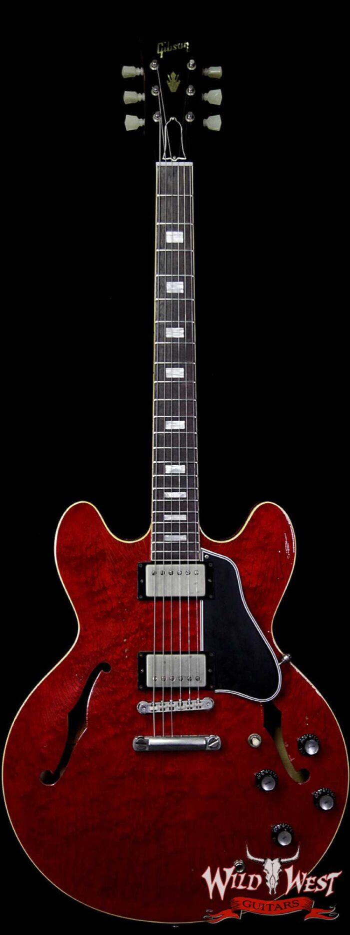 Gibson Memphis 1963 ES-335 TDC Traditional Aged Hand Select Top Baked Weight Relieved Central Block Sixties Cherry - Image 1