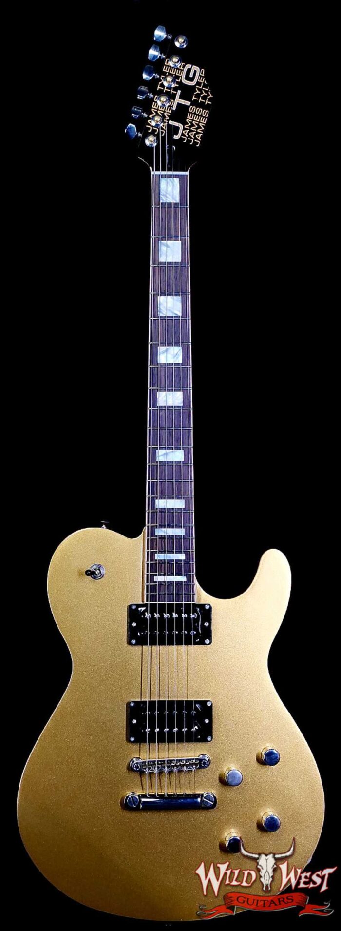 James Tyler JTG M1 (Mongoose) HH Set-Neck Maple Top Okoume Body & Neck Rosewood Fingerboard Egyptian Gold 7.30 LBS - Image 1