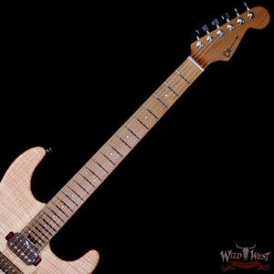 Charvel Custom Shop Guthrie Govan USA Signature HSH Flame Maple Top Caramelized Basswood Body Natural 7.65 LBS - Image 4