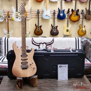 Charvel Custom Shop Guthrie Govan USA Signature HSH Flame Maple Top Caramelized Basswood Body Natural 7.65 LBS - Image 6