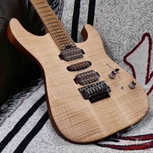 Charvel Custom Shop Guthrie Govan USA Signature HSH Flame Maple Top Caramelized Basswood Body Natural 7.65 LBS - Image 8