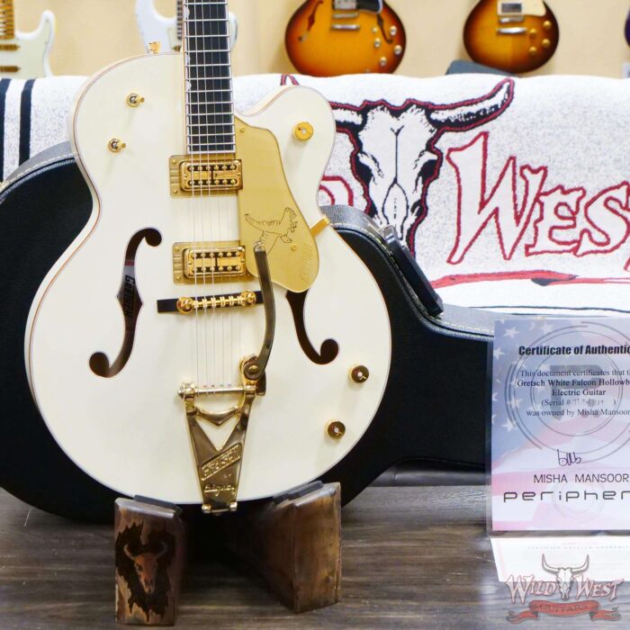 Gretsch G6136T-59 ‘59 Falcon Hollow Body with Bigsby Vintage White Owned by Misha Mansoor (Periphery) - Image 7