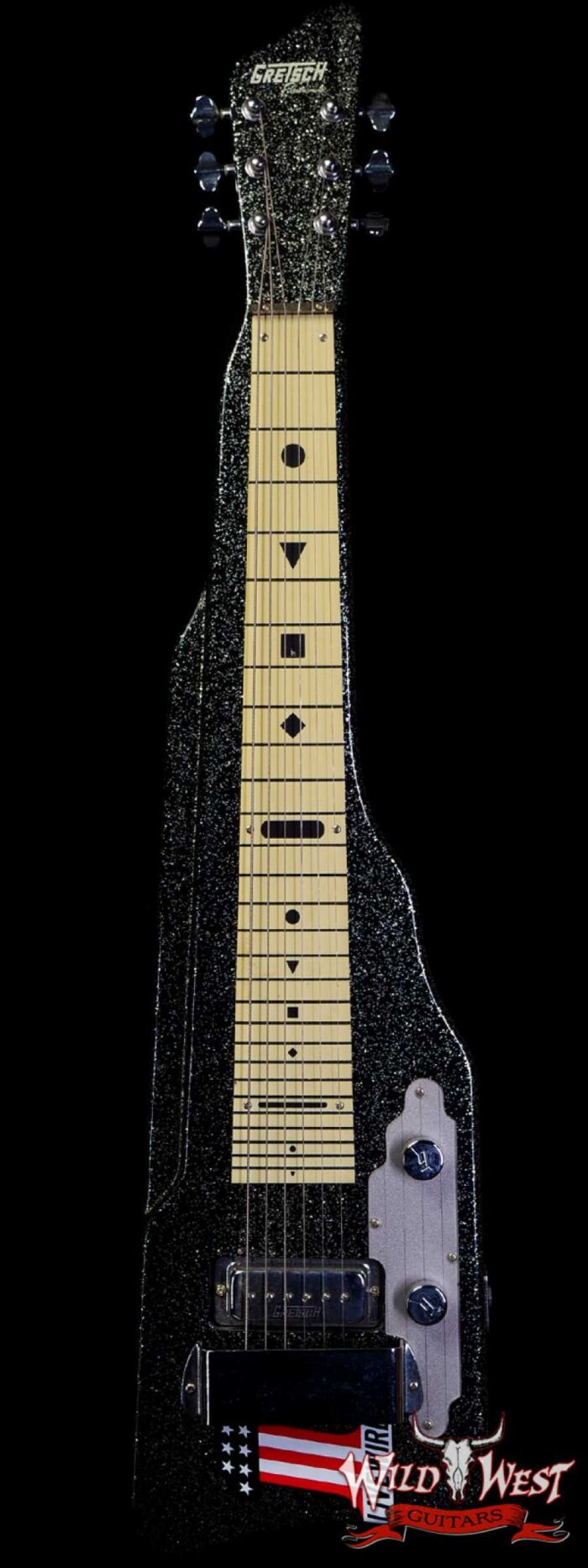Jim Root Collection Gretsch G5715 Electromatic Lap Steel Black Sparkle - Image 1
