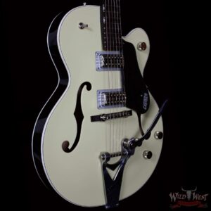 Gretsch Players Edition Anniversary Hollow Body G6118T with Bigsby Filter’Tron PUs Lotus Ivory - Image 4