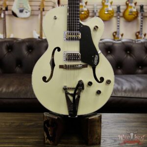 Gretsch Players Edition Anniversary Hollow Body G6118T with Bigsby Filter’Tron PUs Lotus Ivory - Image 13
