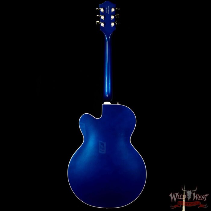 Gretsch G6118T Players Edition w/ Bigsby Filter Tron Pickups 2 Tone Iridium Silver/Azure Metallic - Image 6