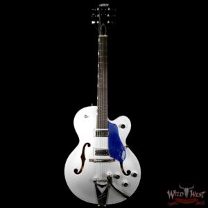 Gretsch G6118T Players Edition w/ Bigsby Filter Tron Pickups 2 Tone Iridium Silver/Azure Metallic - Image 5