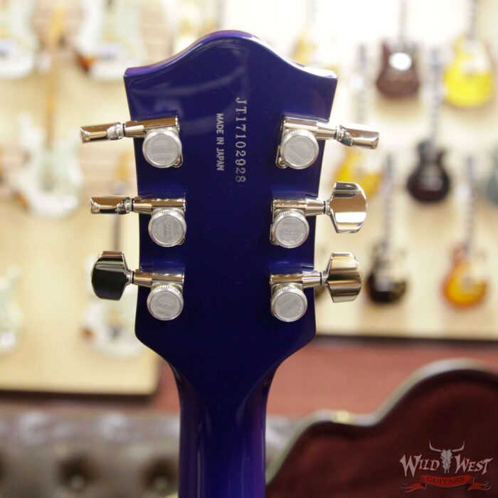 Gretsch G6118T Players Edition w/ Bigsby Filter Tron Pickups 2 Tone Iridium Silver/Azure Metallic - Image 12