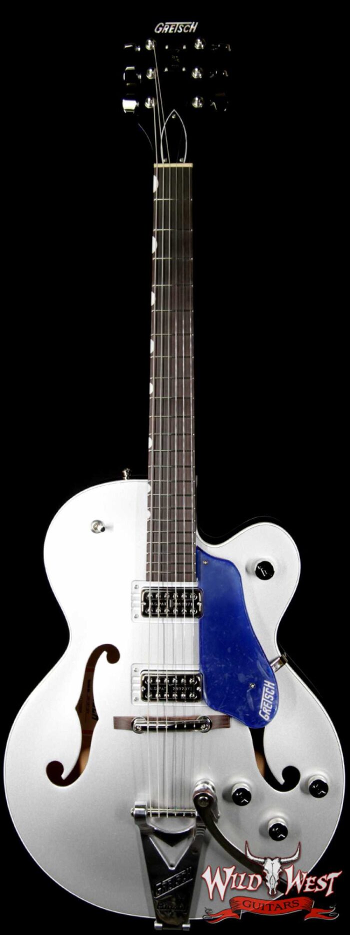 Gretsch G6118T Players Edition w/ Bigsby Filter Tron Pickups 2 Tone Iridium Silver/Azure Metallic - Image 1