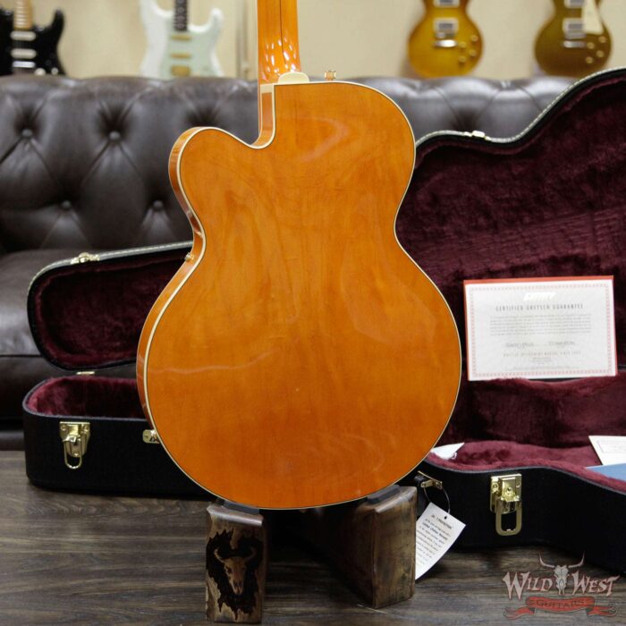 Gretsch G6120T-55 Vintage Select Edition ‘55 Chet Atkins Hollow Body with Bigsby Vintage Orange Stain Lacquer TV Jones® T-Armond - Image 13