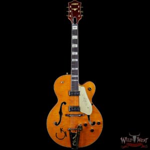 Gretsch G6120T-55 Vintage Select Edition ‘55 Chet Atkins Hollow Body with Bigsby Vintage Orange Stain Lacquer TV Jones® T-Armond - Image 4
