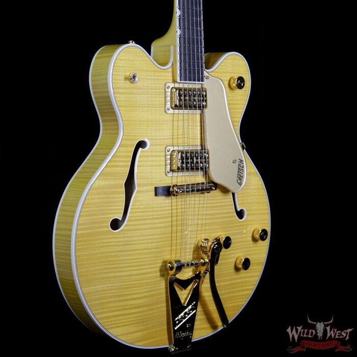Gretsch G6122TFM Players Edition Country Gentleman with Bigsby Filter Tron Pickups Amber Stain - Image 4
