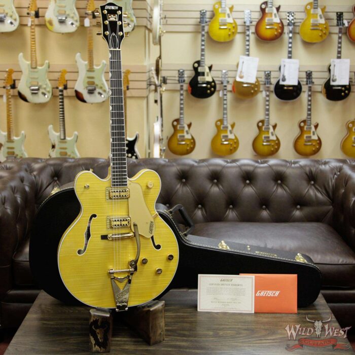 Gretsch G6122TFM Players Edition Country Gentleman with Bigsby Filter Tron Pickups Amber Stain - Image 12