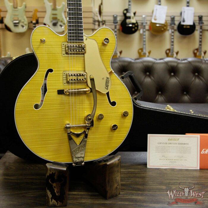 Gretsch G6122TFM Players Edition Country Gentleman with Bigsby Filter Tron Pickups Amber Stain - Image 13