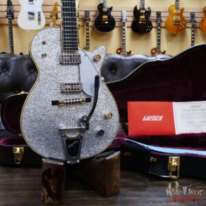 Gretsch G6129T-59 Vintage Select ‘59 Silver Jet with Bigsby Silver Sparkle - Image 7