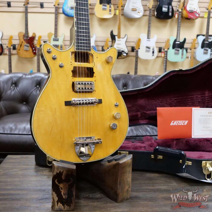 Gretsch G6131-MY Malcolm Young Signature Jet Ebony Fingerboard Natural - Image 7