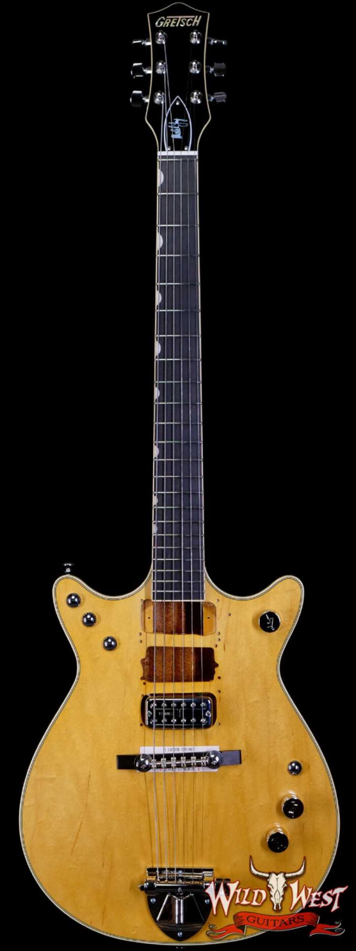 Gretsch G6131-MY Malcolm Young Signature Jet Ebony Fingerboard Natural - Image 1