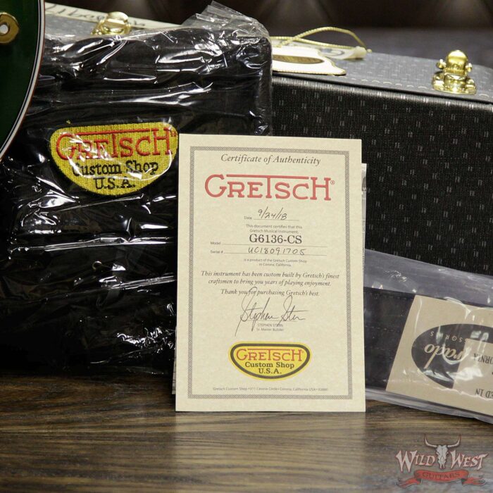 Gretsch USA Custom Shop Stephen Stern Masterbuilt Falcon™ Ebony Fingerboard Cadillac Green - Image 8