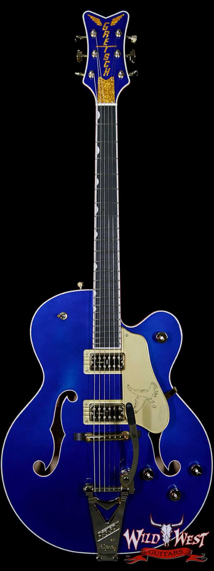 Gretsch G6136T Limited Edition Falcon with String-Thru Bigsby Azure Metallic - Image 1