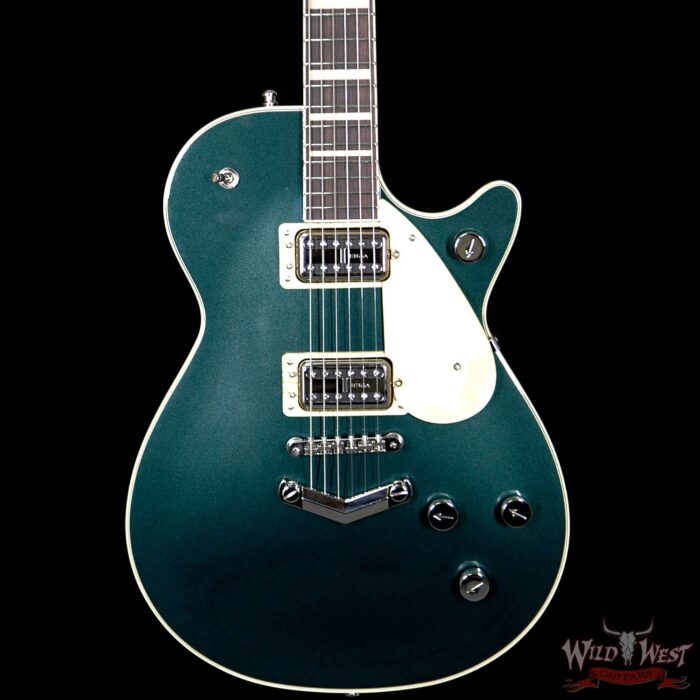 Gretsch G6228 Player Edition Jet Broad’Tro BT65 Pickups V-Stopstail Rosewood Board Cadillac Green - Image 2