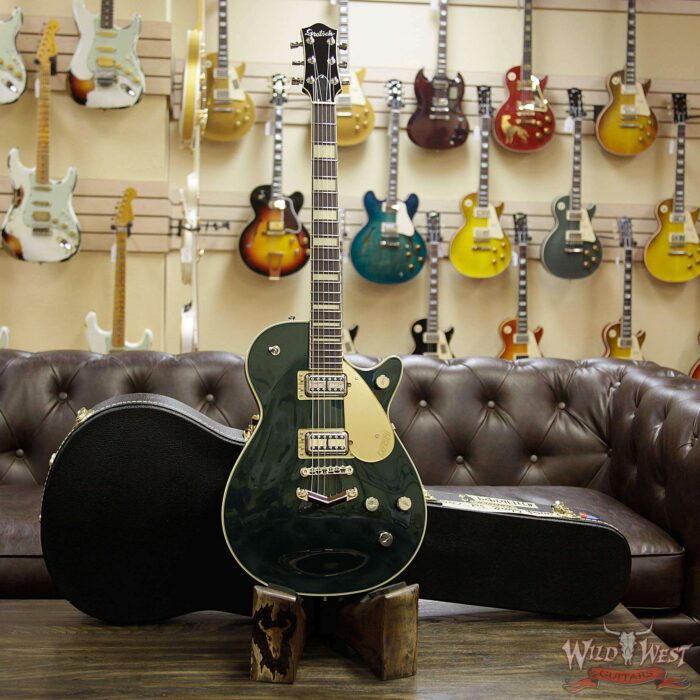 Gretsch G6228 Player Edition Jet Broad’Tro BT65 Pickups V-Stopstail Rosewood Board Cadillac Green - Image 14